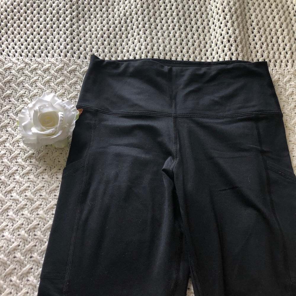 aerie play fleece lined pocket leggings